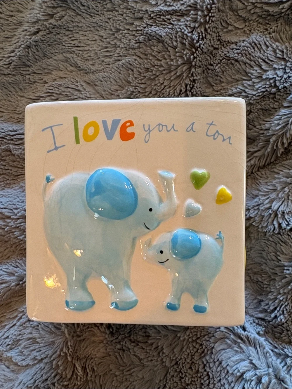 I Love Moo Ceramic Cow Pot or Container- Nursey Decor